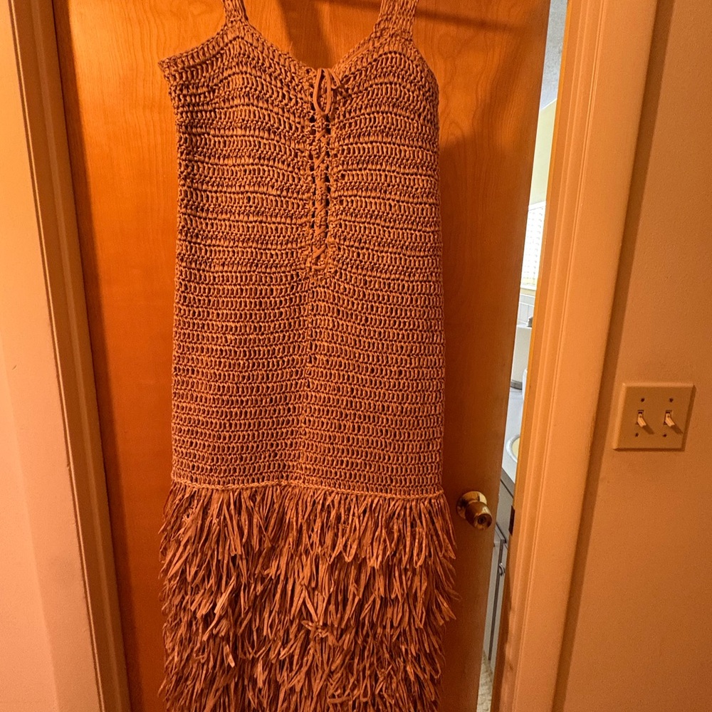 FARM Rio Tan Crochet Dress - Picture 5 of 5